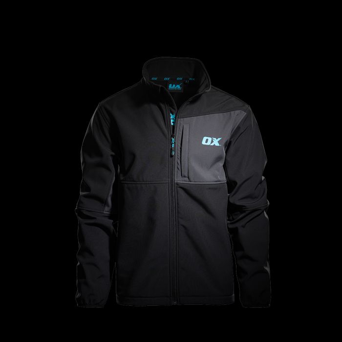 OX Softshell Jacket (Black/Grey) - XL