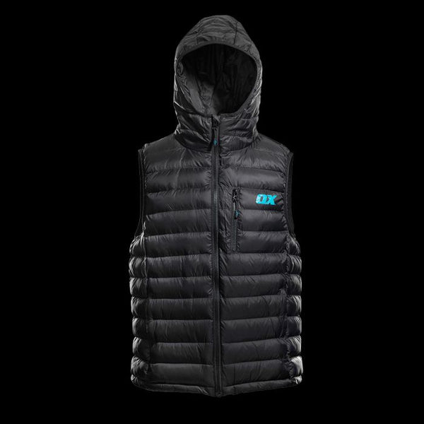 OX Ribbed Padded Gilet (Black) - XL