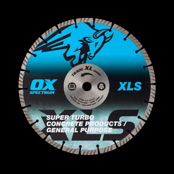 OX Trade XL Super - Turbo Segmented Diamond Blade - Concrete & GP - 230/22.23mm