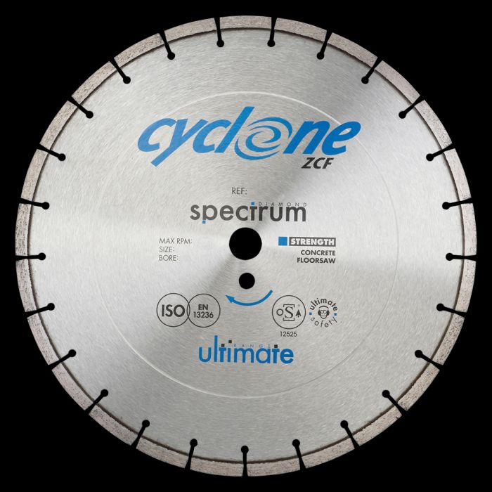 Ultimate Cyclone Floorsaw Blade - Concrete - 450/25.4mm