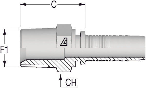 3/8" NPTF Male Thread x 1/4 Hose