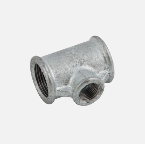 3/4" x 1/2" BSP Galv Reducer Tee