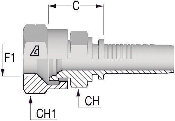 3/8" BSP Japenese Female x 3/8 Hose