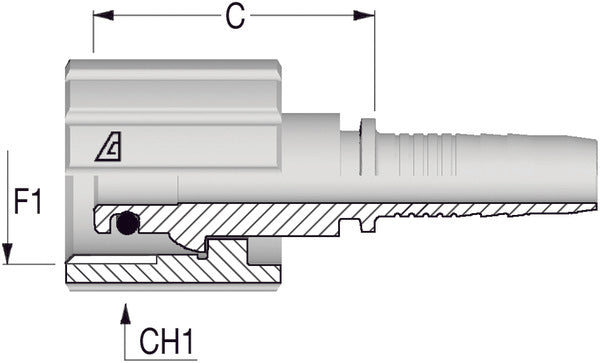 M22 -1.5 Female Water Hose x 1/4 Hose