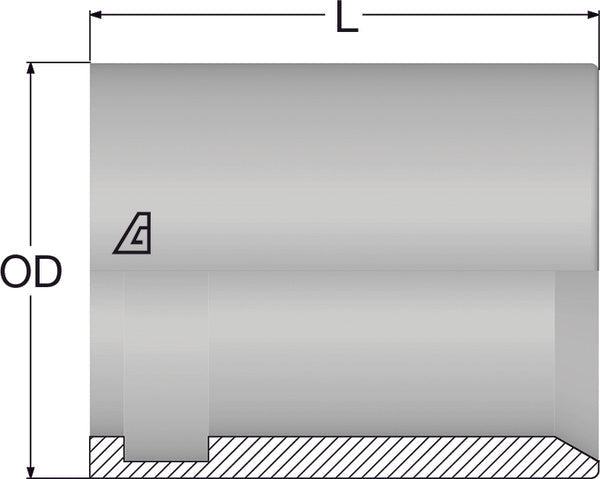 3/8" Smooth Bore PTFE Ferrule