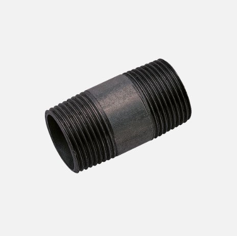 1/2" BSPT BLACK Barrel Nipple x 60mm