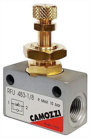 Inline flow control valve - unidirectional - 1/8"