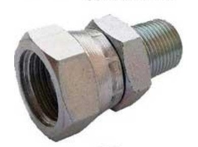 1/2 BSPT x 1/2 BSP M/F Swivel Adaptor