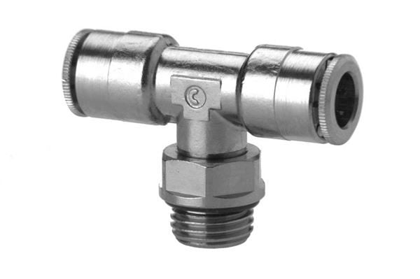 Push in fitting-swivel branch tee-8mm tube-3/8 thread