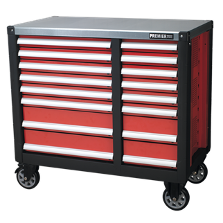 Mobile Workstation 16 Drawer with Ball-Bearing Slides