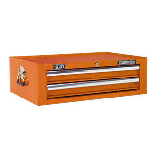 Mid-Box 2 Drawer with Ball-Bearing Slides - Orange