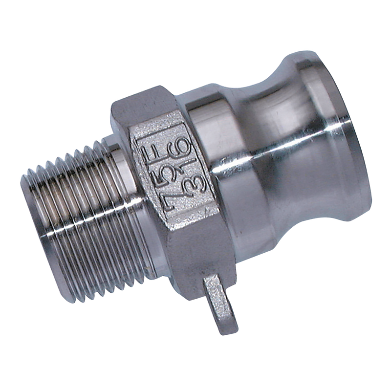 2.1/2" NPT  MALE PLUG TYPE F STAINLESS STEEL