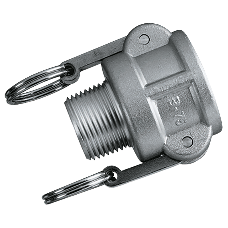 1"    BSPT MALE COUPLER TYPE B ALUMINIUM