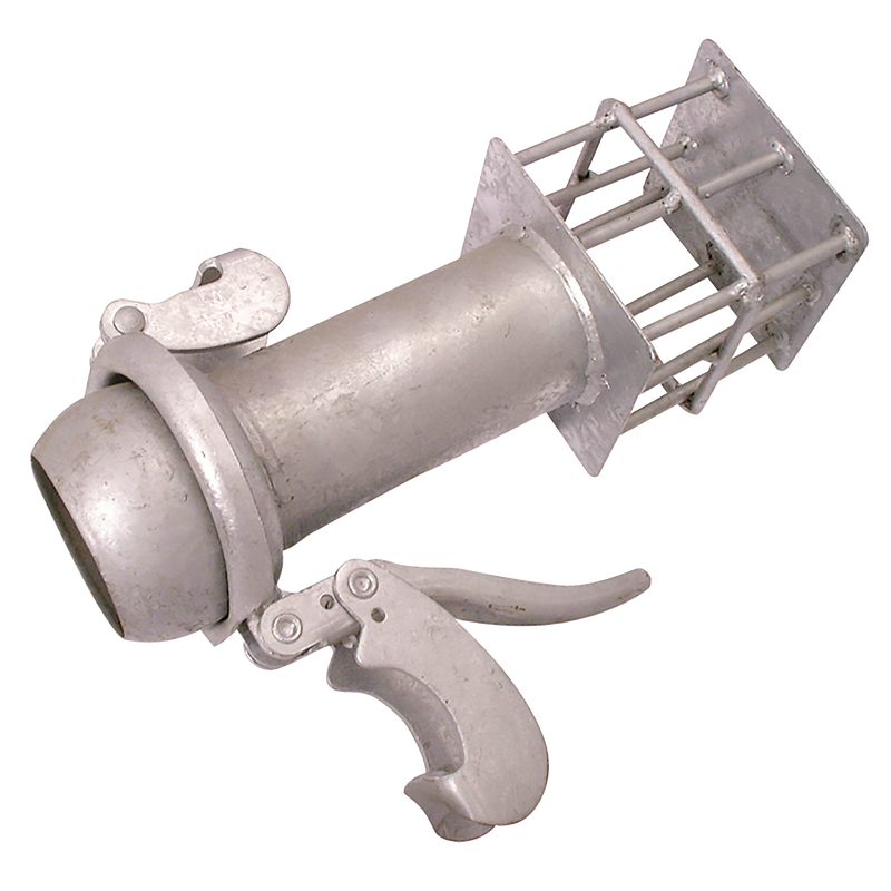 LEVER LOCK SEWAGE STRAINER 4"