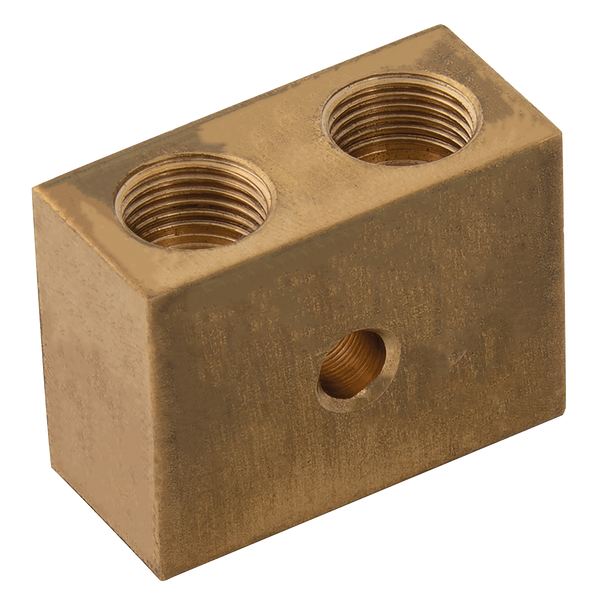 CONNECTOR BLOCK OD 4MM 2 IN