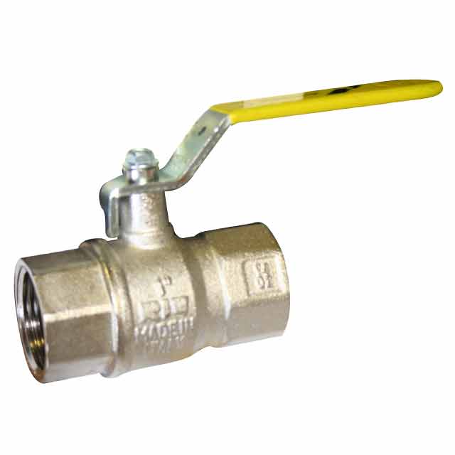 1" BSP Yellow Handle Ball Valve