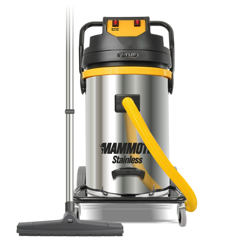 MAMMOTH STAINLESS 110Volt 2500W MOTOR POWER, 80 Litre Wet & Dry vacuum cleaner