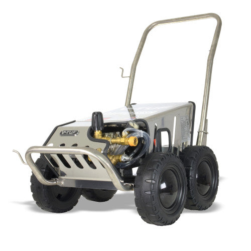 110v Heavy Industrial Stainless Mobile Cold Pressure Washer 80 BAR @ 12L/Min