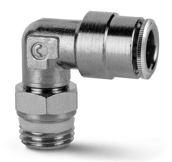 Push in fitting-swivel elbow-12mm tube-1/2 thread