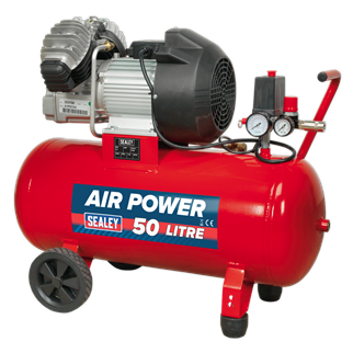 Air Compressor 50L V-Twin Direct Drive 3hp