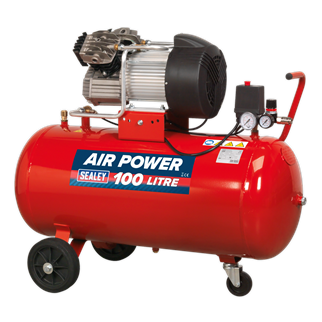 Air Compressor 100L V-Twin Direct Drive 3hp