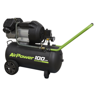 Air Compressor 100L V-Twin Direct Drive 3hp