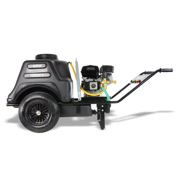 V-TUF TORRENT 2H Industrial 5.5HP Petrol 150L Barrow Bowser Pressure Washer 150BAR 13 Litres per minute - HONDA GX160