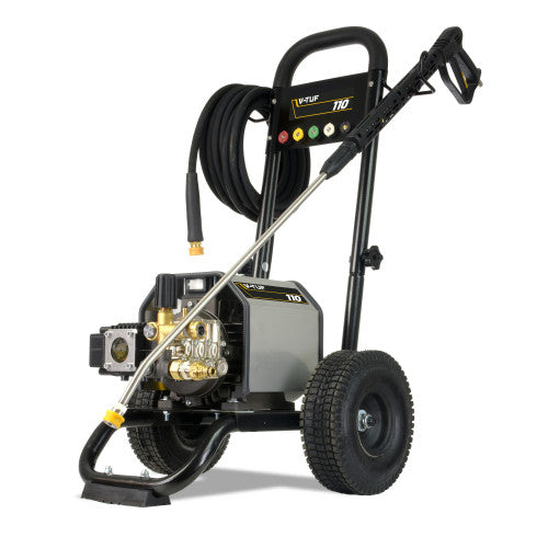 110v Compact, Industrial, Mobile Electric Pressure Washer - 1450psi, 100Bar, 12L/min