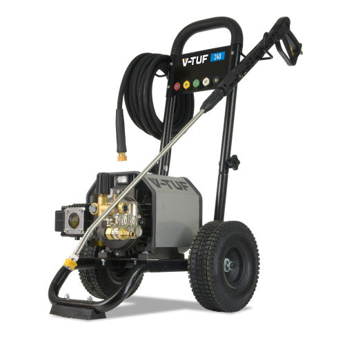 240v Compact, Industrial, Mobile Electric Pressure Washer - 1450psi, 100Bar, 12L/min